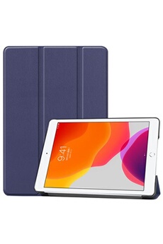 Housse Tablette XEPTIO Etui nouvel iPad 10.2 2020 (iPad 8ème génération ) et iPad 10,2 2019 (iPad 7eme generation) Wifi - 4G/LTE Smartcover pliable bleu stand - Housse