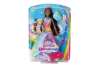 Poupée Mattel Poupée barbie dreamtopia princesse arc-en-ciel sons et lumières brune mattel