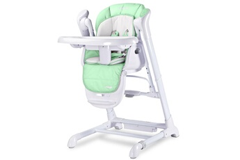 Coussin chaise haute Caretero Indigo chaise haute balancelle bébé musicale 2en1 motorisée vert