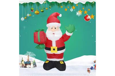 Peluches Generic Pere Noel Gonflable Veilleuse Figure Exterieur Jardin Jouets Fete De Noel Gonflable 89 Darty