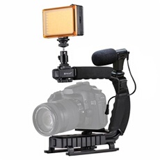 Puluz U / C Forme Portatif Dv Support Led Stabilisateur Studio Light Vidéo MK4167