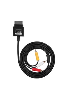 Connectique et chargeur console GENERIQUE Câble vidéo audio RCA AV, 1.8m / 6ft TV Cord Cordon Câble Câble Signal pour xbox 360 Slim