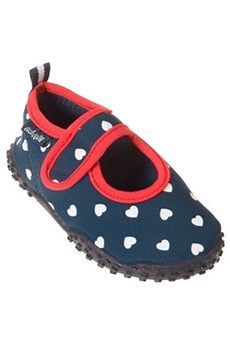 chaussons et bottillons de plongée playshoes chaussures à eau filles bleu marine/rouge