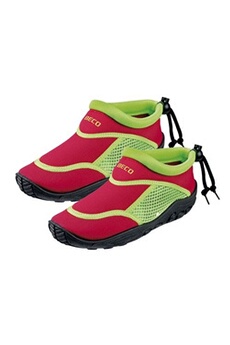 chaussons et bottillons de plongée beco chaussures aquatiques rouge/vert junior