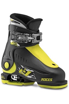 chaussures de ski alpin roces chaussures idea up de ski junior noir/lime