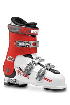 chaussures de ski alpin roces chaussures de ski idea free junior blanc/rouge/noir