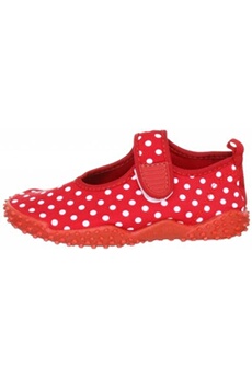 chaussons et bottillons de plongée playshoes chaussures d'eau à pois filles rouge/blanc