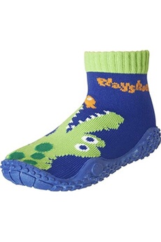 chaussons et bottillons de plongée playshoes chaussettes de bain crocodile junior bleu