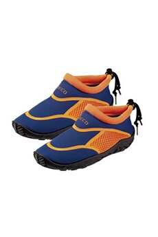 chaussons et bottillons de plongée beco chaussures aquatiques bleu foncé/orange junior