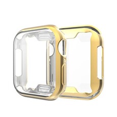 Coque et étui téléphone mobile OEM Coque de protection en TPU plating antichoc pour Apple Watch Series 4/5 44mm - Or