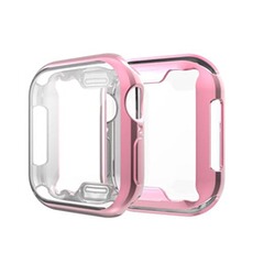 Coque et étui téléphone mobile OEM Coque de protection en TPU plating antichoc pour Apple Watch Series 2/3 42mm - Or rose