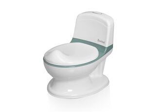 Pot bébé Baninni Pot de toilette avec son pippe vert et blanc