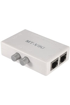 Hub USB GENERIQUE Switch / Commutateur / Aiguilleur Ethernet RJ45 - REVERSIBLE : 1 entrée / 2 sorties OU 2 entrées / 1 sortie