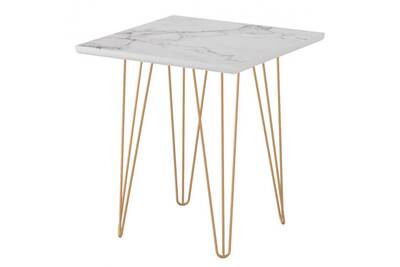Table Basse Caemmum Table Basse Carree Coloris Marbre H 47 Cm Darty