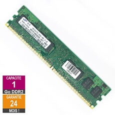Barrette Mémoire 1Go RAM DDR2 M378T2863QZS-CF7 DIMM PC2-6400U 1Rx8
