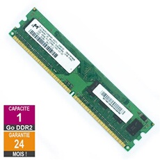 Barrette Mémoire 1Go RAM DDR2 MT8HTF12864AY-667E1 DIMM PC2-5300U 1Rx8