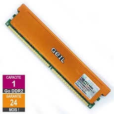 Barrette Mémoire 1Go RAM DDR2 GX22GB6400DC DIMM PC2-6400U 2Rx8