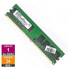 Barrette Mémoire 1Go RAM DDR2 EBE10UE8ACWA-8G-E DIMM PC2-6400U 1Rx8