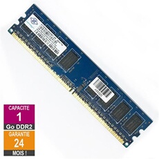 Barrette Mémoire 1Go RAM DDR2 NT1GT64U88D0BY-AD DIMM PC2-6400U 1Rx8