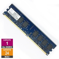 Barrette Mémoire 1Go RAM DDR2 NT1GT64U8HB0BY-25C DIMM PC2-6400U 2Rx8