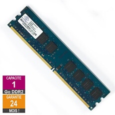 Barrette Mémoire 1Go RAM DDR2 NT1GT64U8HB0BY-3C DIMM PC2-5300U 2Rx8