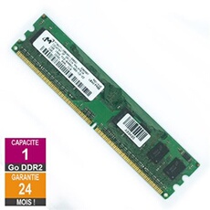 Barrette Mémoire 1Go RAM DDR2 MT8HTF12864AY-800G1 DIMM PC2-6400U 1Rx8