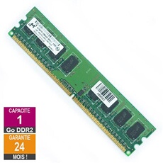 Barrette Mémoire 1Go RAM DDR2 MT8HTF12864AY-800J1 DIMM PC2-6400U 1Rx8