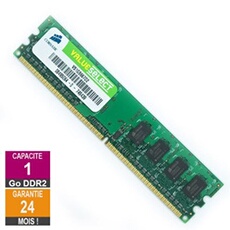 Barrette Mémoire 1Go RAM DDR2 VS1GB667D2 DIMM PC2-5300U 1Rx8