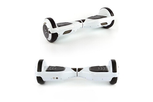 Hoverboard électrique 6.5 pouces blanc skateboard hoverboard bluetooth + au