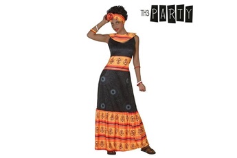 Déguisement adulte Euroweb Costume pour femme africaine noir et orange (2 pcs) - un deguisement adulte taille - xl