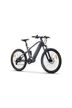 Vélo électrique Moma Bikes VTT Electrique, EMTB-27.5 , Full Suspension, SHIMANO 24 Vitesses & Freins a disque Hydraulique Batterie Intégrée Ion Lithium 48V 13Ah, Taille M-L