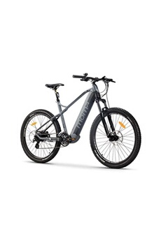 Vélo électrique Moma Bikes VTT Electrique VAE, EMTB-27.5 , Suspension avant, SHIMANO 24 Vitesses & Freins a disque Hydraulique Batterie Intégrée Ion Lithium 48V 13Ah, Taille