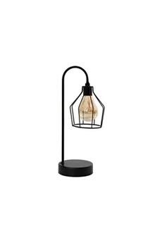 lampe à poser bigbuy lampe de table led noir 112031