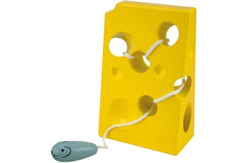 Puzzle Woody Jeu à lacer éducatif en bois motricité montessori fromage