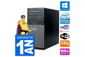 PC De Bureau Dell PC Tour Dell Optiplex 790 Mt Intel G630 Ram 8Go Disque Dur 1To Windows 10 WiFi