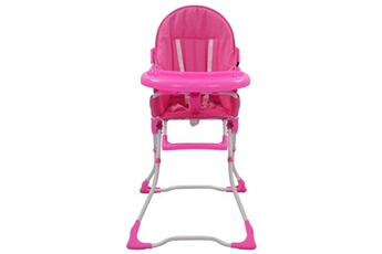 Chaises hautes et réhausseurs bébé GENERIQUE Icaverne - chaises pour enfants esthetique chaise haute pour bébé rose et blanc