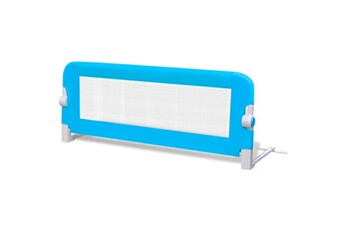 Barrière de lit bébé GENERIQUE Barrière de lit pour enfants 102 x 42 cm bleu