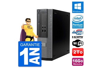 PC De Bureau Dell PC Dell Optiplex 390 Sff Intel G630 Ram 16Go Disque Dur 2To Hdmi Windows 10 WiFi