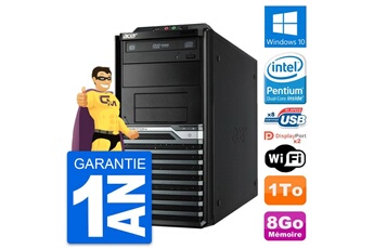 PC de bureau Acer Pc tour acer veriton m4630g intel g3220 ram 8go disque dur 1to windows 10 wifi