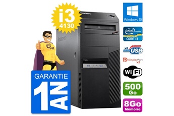 PC De Bureau Lenovo PC Tour Lenovo Thinkcentre M83 Core I3-4130 Ram 8Go Disque 500Go Windows 10 WiFi