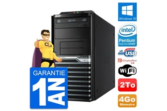 PC de bureau Acer Pc tour acer veriton m4630g intel g3220 ram 4go disque dur 2to windows 10 wifi