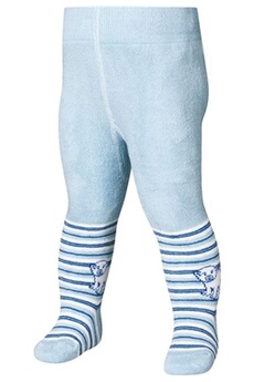 jambières sportswear playshoes collant ours polaire fillettes coton bleu clair