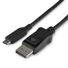 Cable adaptateur USB-C vers DisplayPort de 1 m - 8K a 30 Hz - HBR3 - Compatible Thunderbolt 3 - Adaptateur vidéo externe - USB-C - DisplayPort - noir