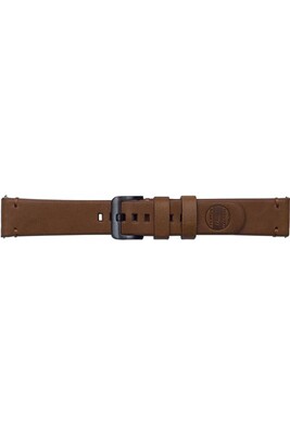Bracelets connectés Samsung Strap Studio Essex Leather Band - Bracelet de montre pour montre intelligente - brun - pour Gear Sport SM-R600; Galaxy Watch (42 mm)