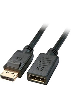 Montage et connectique PC Micro Connect MicroConnect+DisplayPort+20+M-F+2m+Displayport+v.+1.1a+HD+1600p+Black