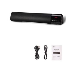 Barre de son GENERIQUE Barre de Son TV Haut-Parleur,Noir 400x50x70 mm Enceinte Bluetooth,Support Carte de TF, Radio FM, AUX-in pour Téléphones PC Portable TV Tablette