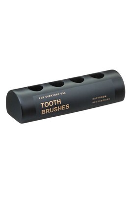 Gobelet et porte brosse à dents Instant d'O Porte brosses à dents design Black - Noir