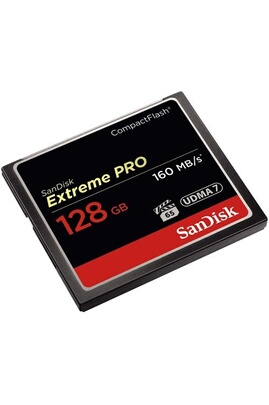 Cartes CompactFlash Sandisk Carte memoire Extreme Pro CompactFlash CF 160  mb/s haute vitesse 128 go