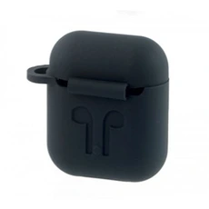 Ecouteurs Amahousse Protection silicone noir pour boitier écouteurs AIRPODS