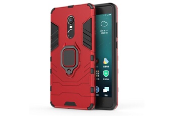 Wisetony Coque et étui téléphone mobile Etui coque de protection avec support pour xiaomi redmi note 7 - rouge